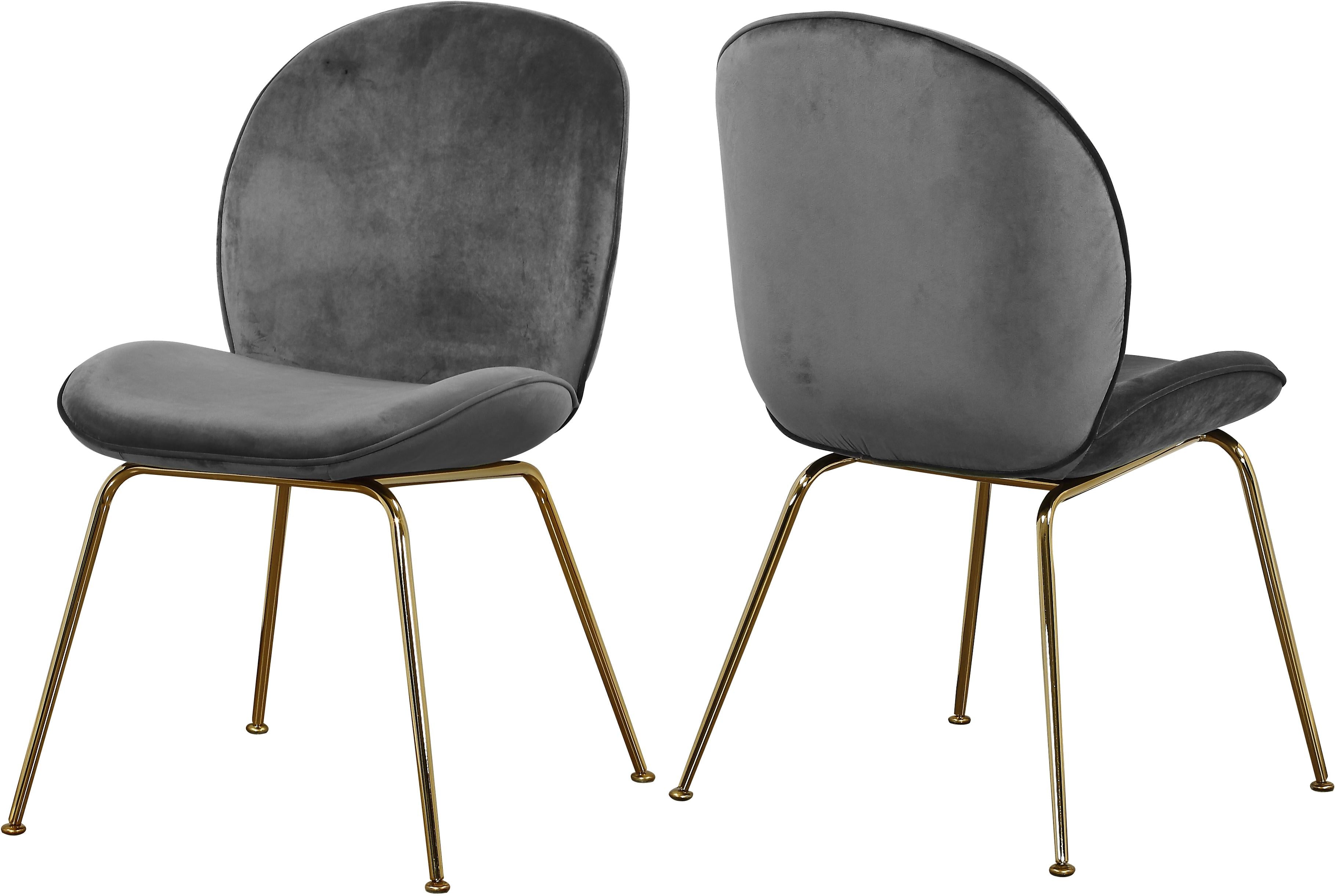 Paris Grey Velvet Dining Chair