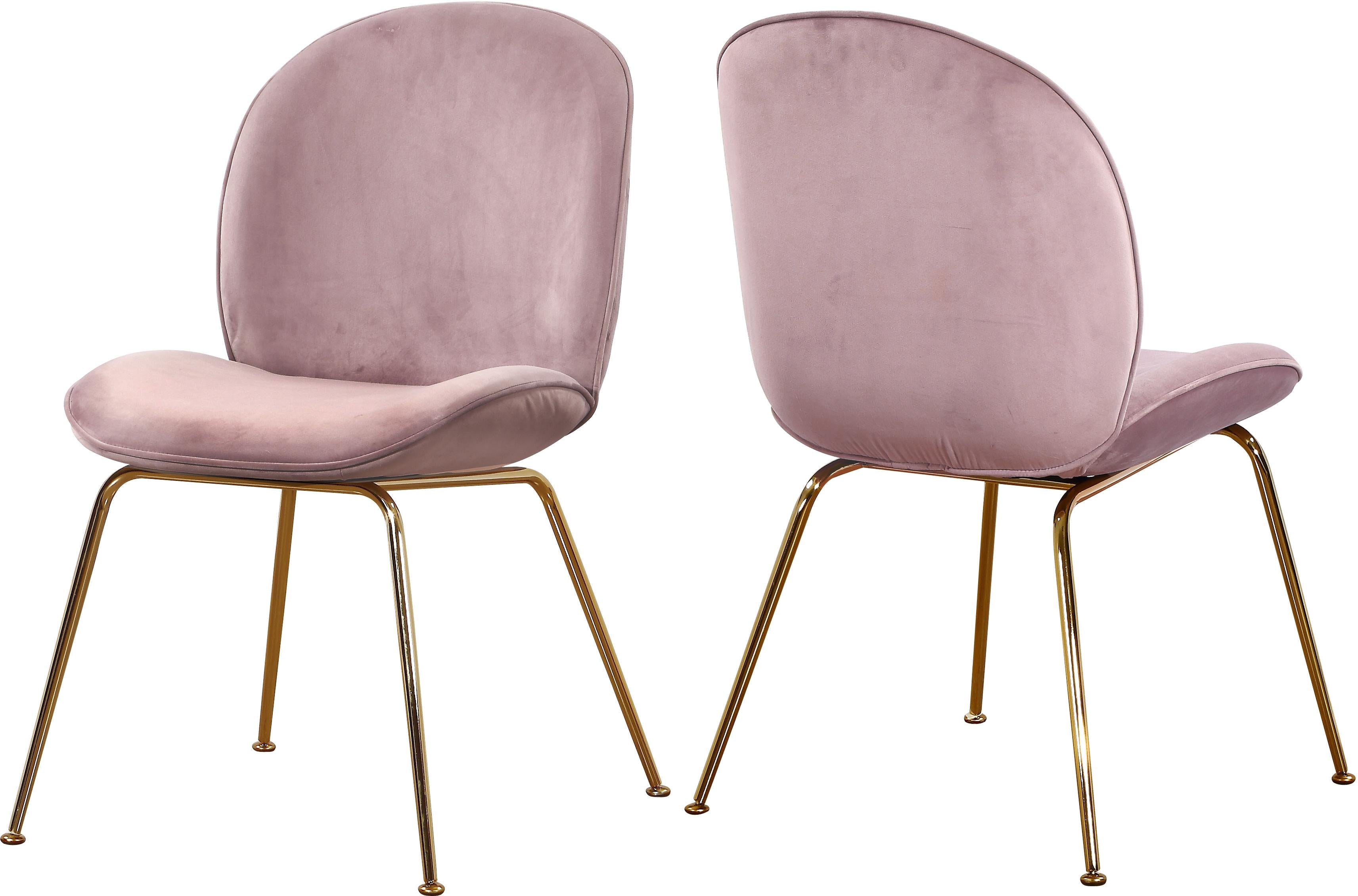 Paris Pink Velvet Dining Chair