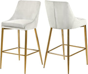 Karina Cream Velvet Stool