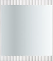 Modernist White Gloss Mirror