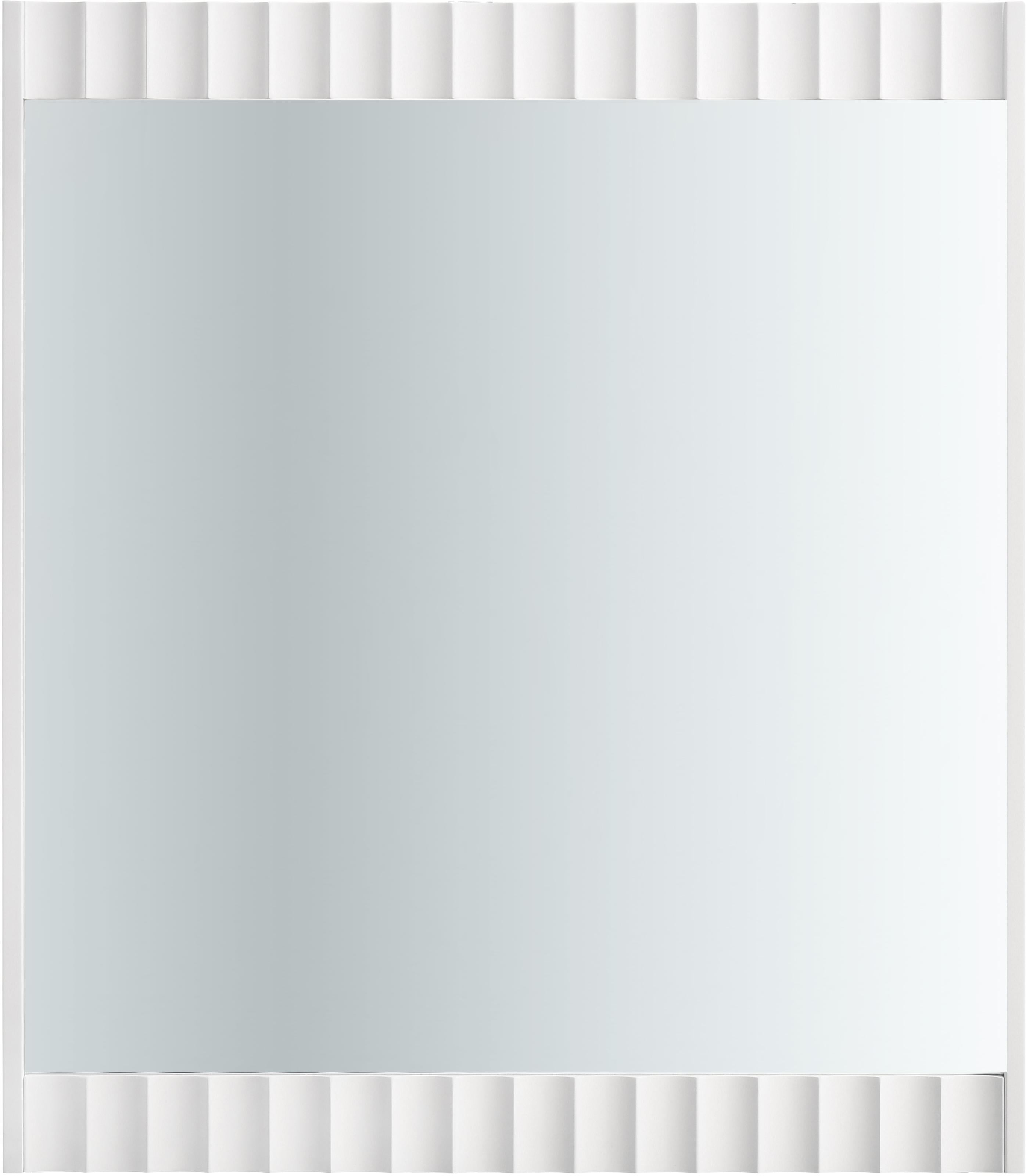 Modernist White Gloss Mirror