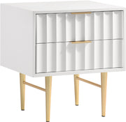 Modernist White Gloss Night Stand