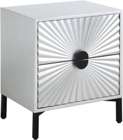 Glitz Antique Silver Side Table