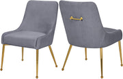 Ace Grey Velvet Dining Chair