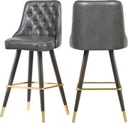 Portnoy Grey Faux Leather Counter/Bar Stool