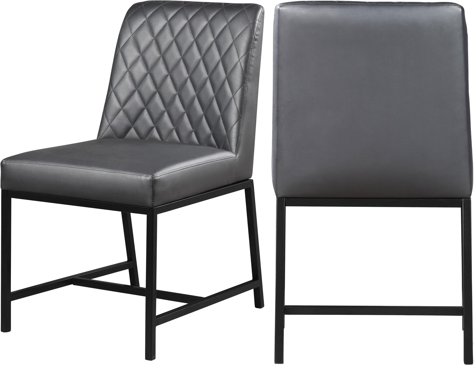 Bryce Grey Faux Leather Dining Chair