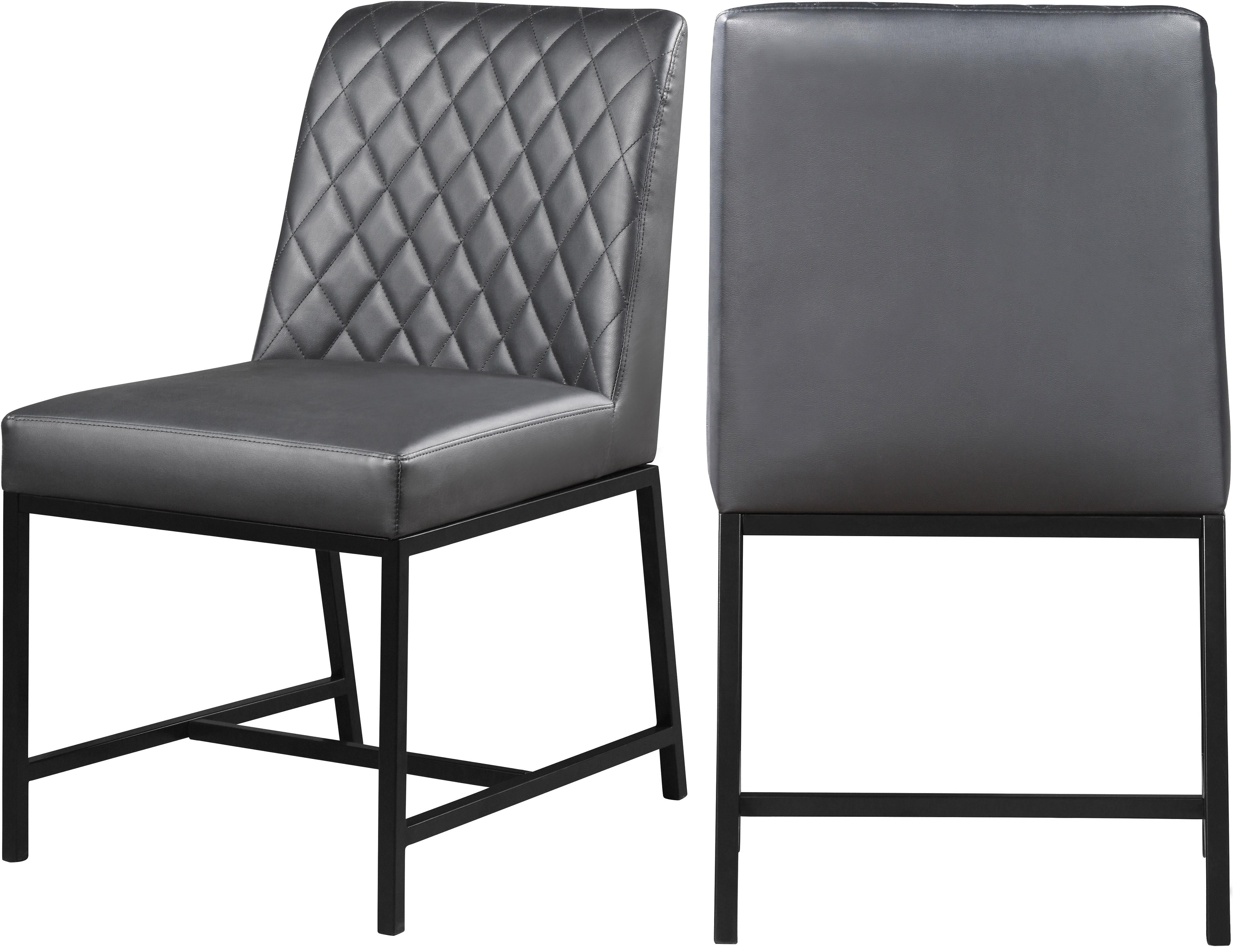 Bryce Grey Faux Leather Dining Chair