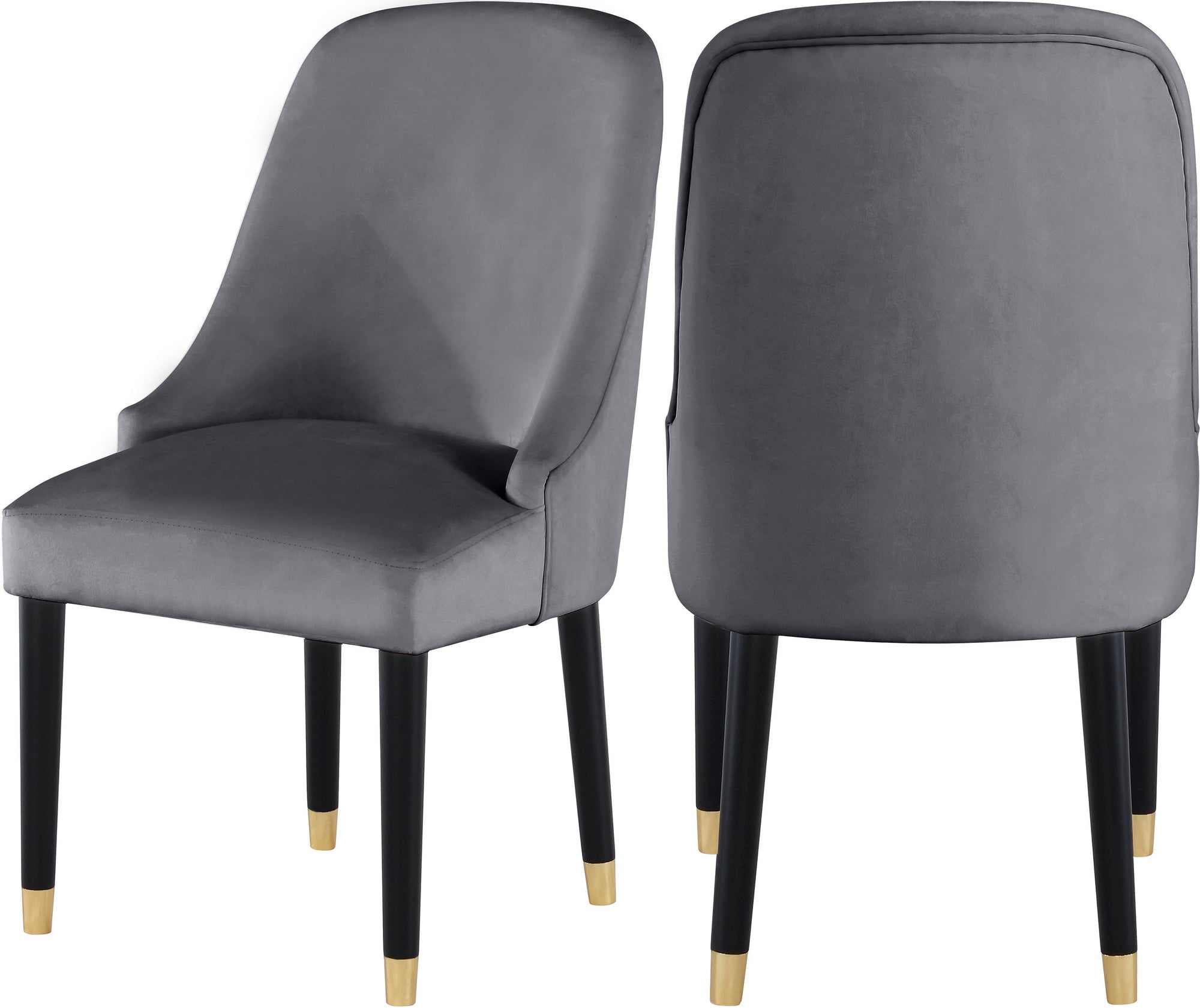 Omni Grey Velvet Dining Chair