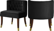 Perry Black Velvet Dining Chair