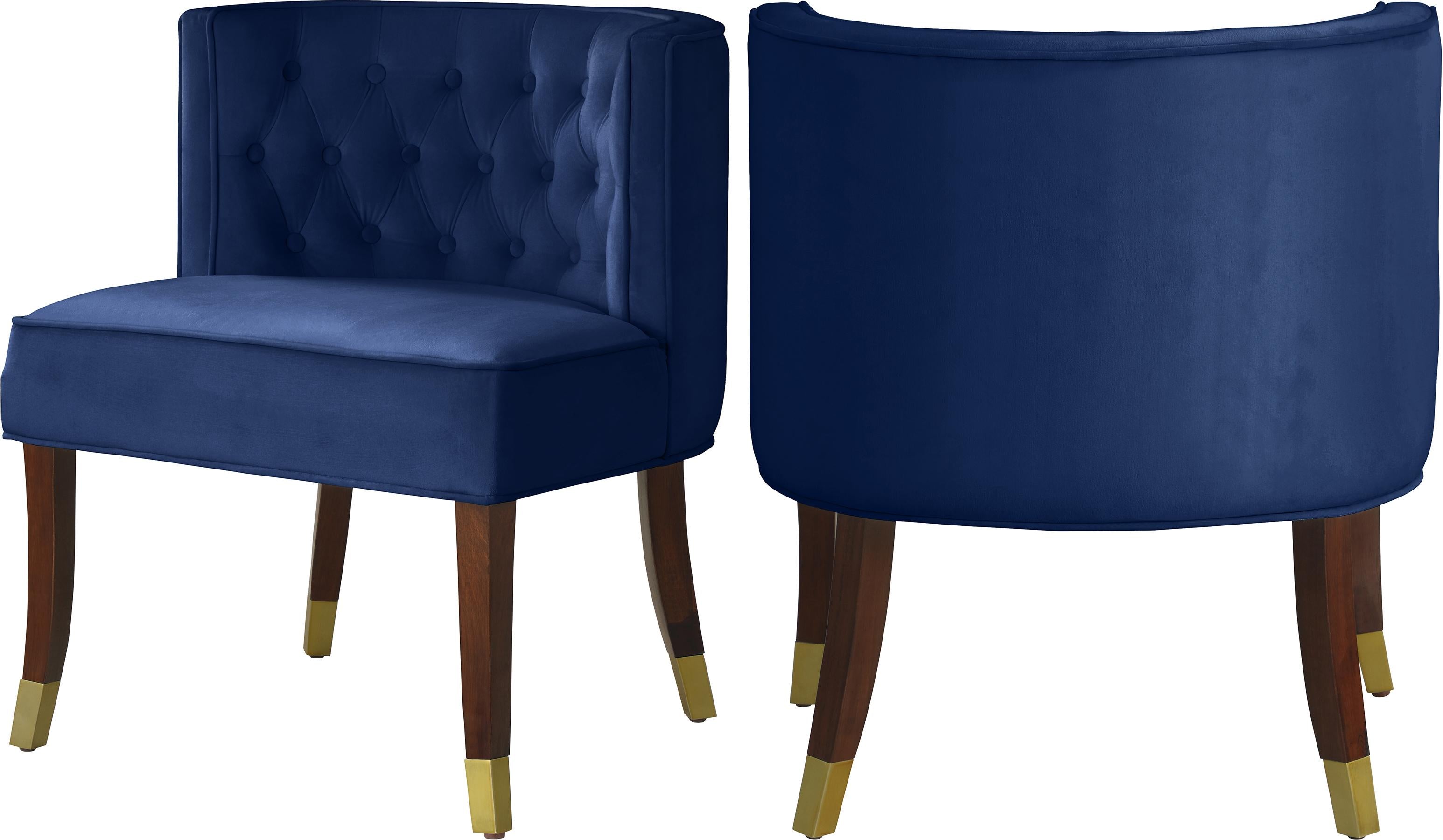 Perry Navy Velvet Dining Chair