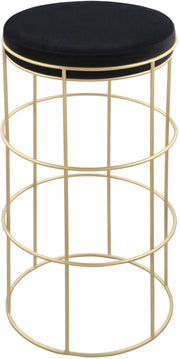 Rebar Black Velvet Counter Stool