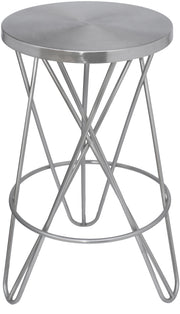 Mercury Silver Counter Stool