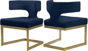 Alexandra Navy Velvet Dining Chair