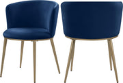 Skylar Navy Velvet Dining Chair