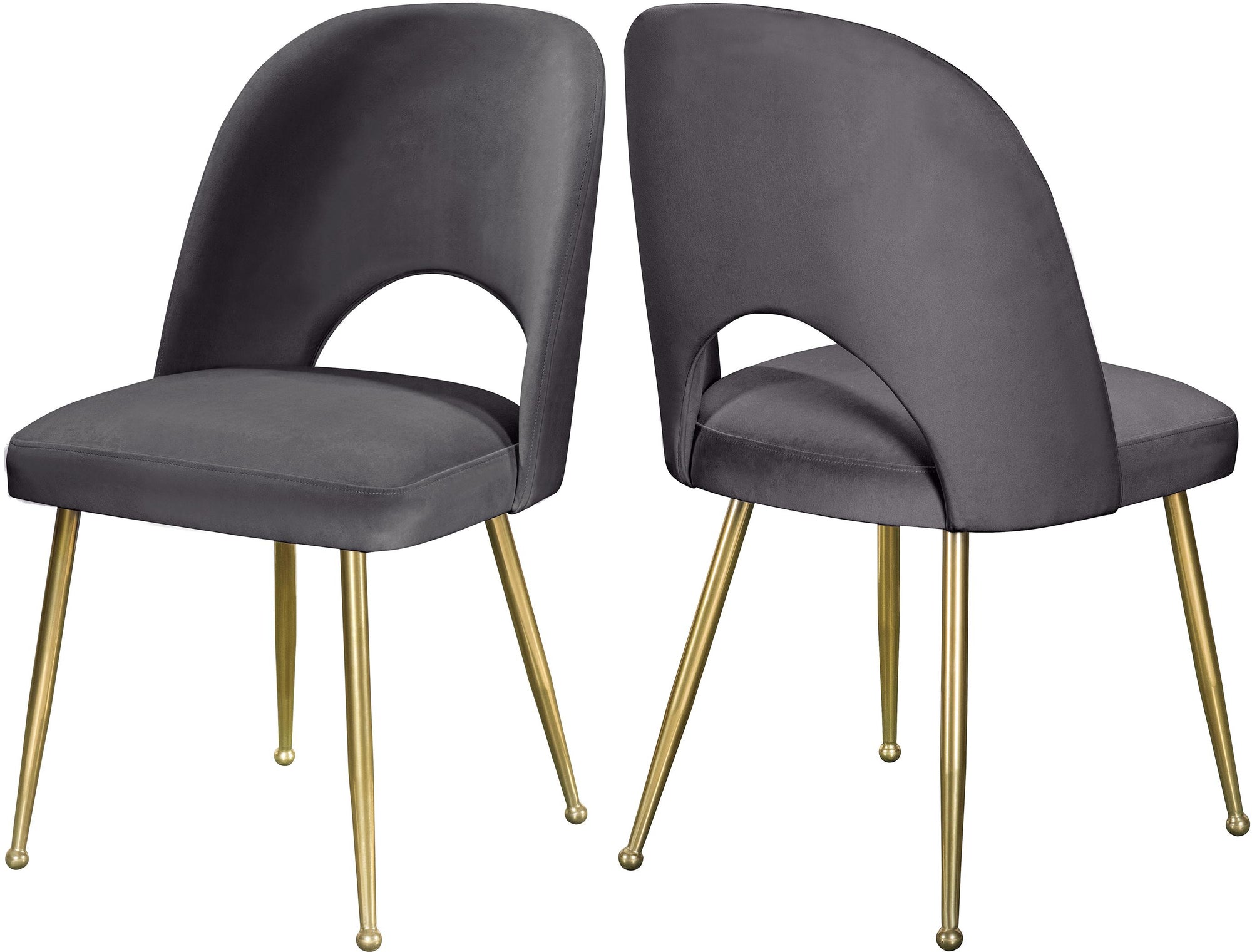 Logan Grey Velvet Dining Chair