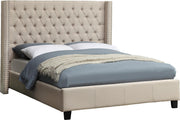 Ashton Beige Linen King Bed