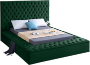 Bliss Green Velvet Full Bed (3 Boxes)