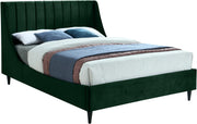Eva Green Velvet King Bed