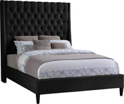 Fritz Black Velvet Full Bed