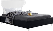 Ghost Black Velvet King Bed