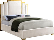 Hugo Cream Velvet King Bed