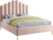 Lily Pink Velvet King Bed