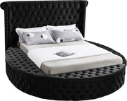 Luxus Black Velvet Full Bed (3 Boxes)