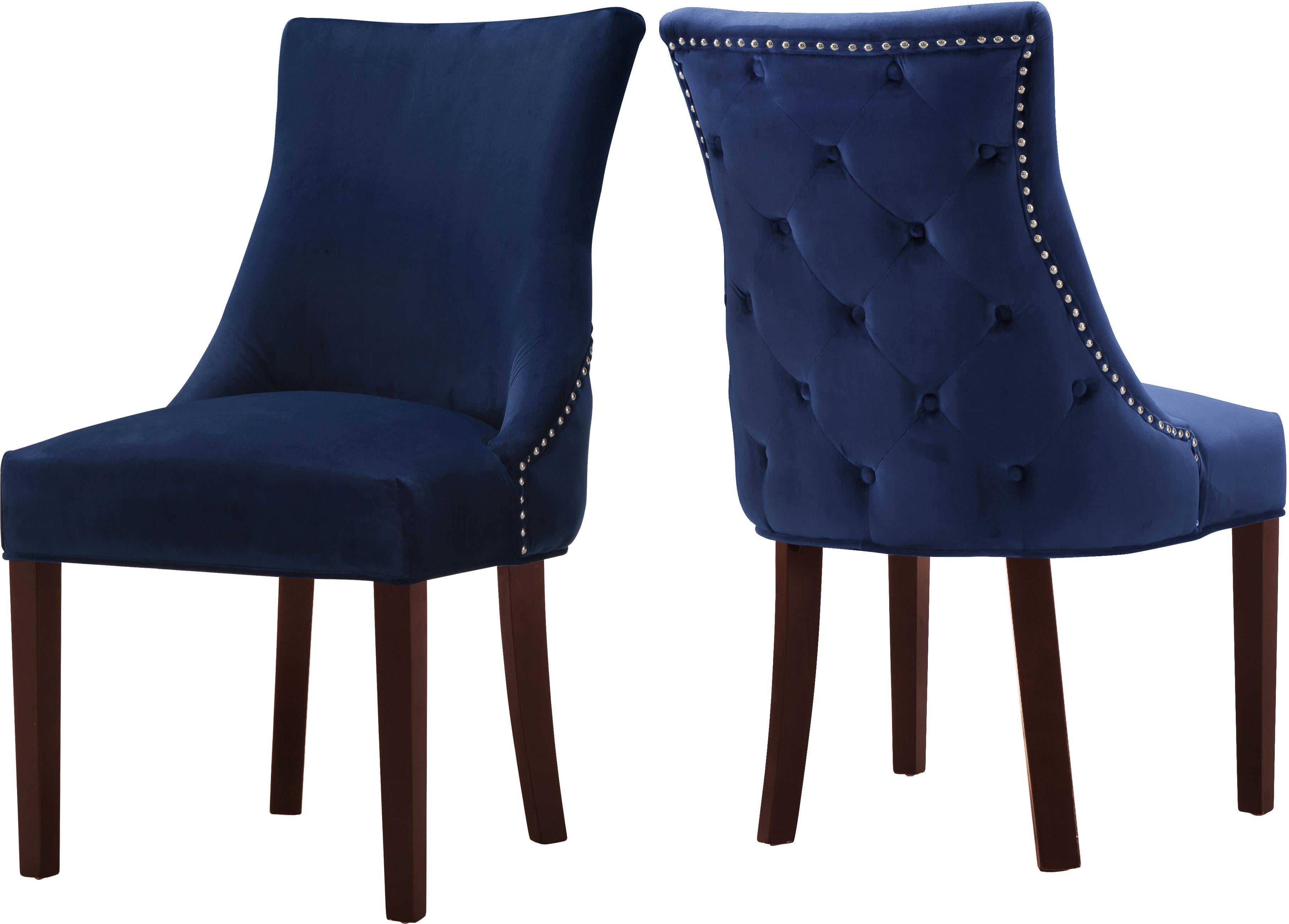 Hannah Navy Velvet Dining Chair
