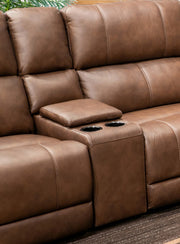 Bleckley Power Reclining Sectional Loveseat with Console