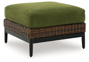 Horizon Hall Outdoor Ottoman with Cushion