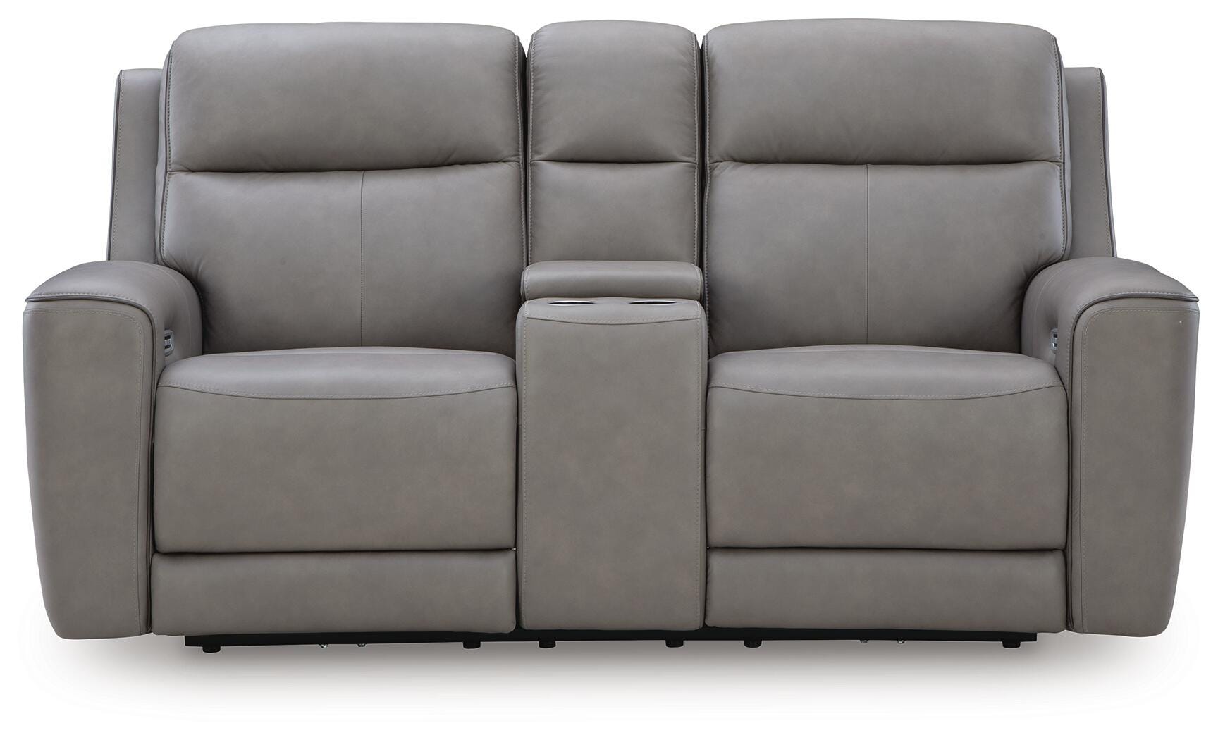 5Z-Comfort Power Reclining Loveseat with Console