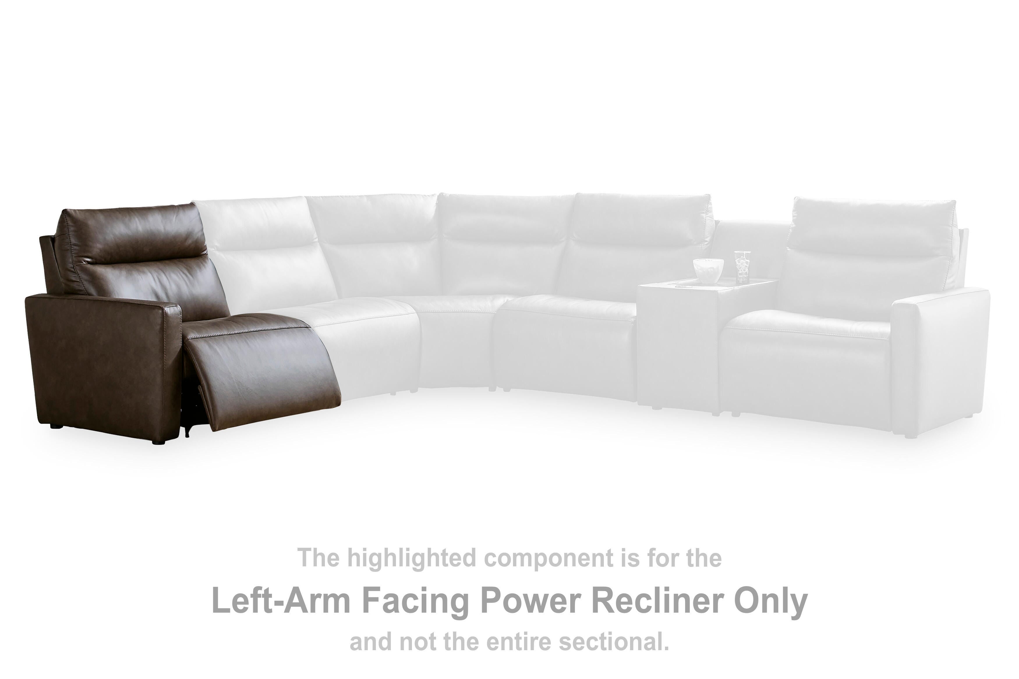 ModZ Power Reclining Sectional with Audio Consoles