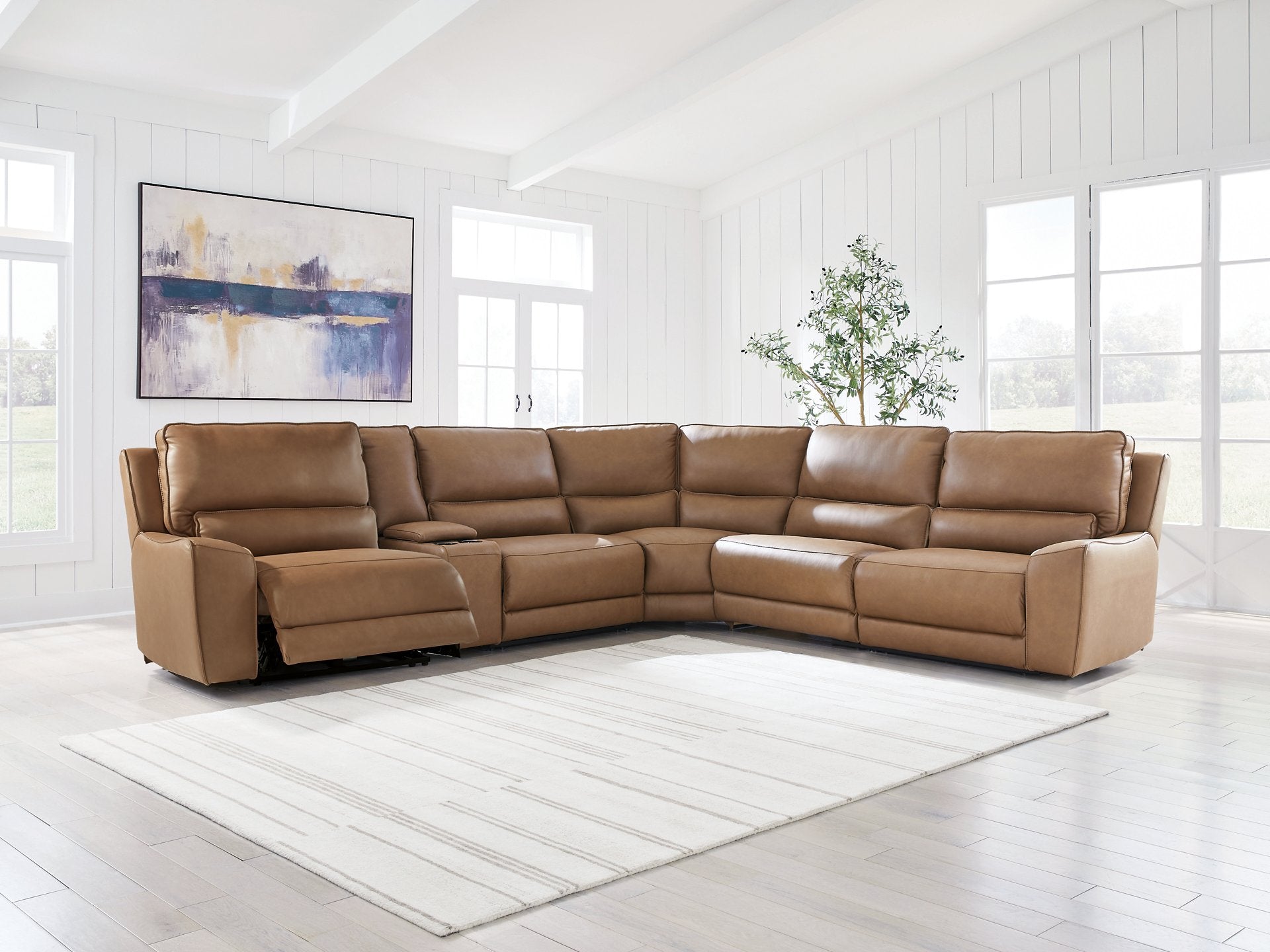 DeepWakes Reclining Sectional with Storage Console