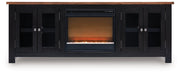 Wildenauer 76" TV Stand with Electric Fireplace