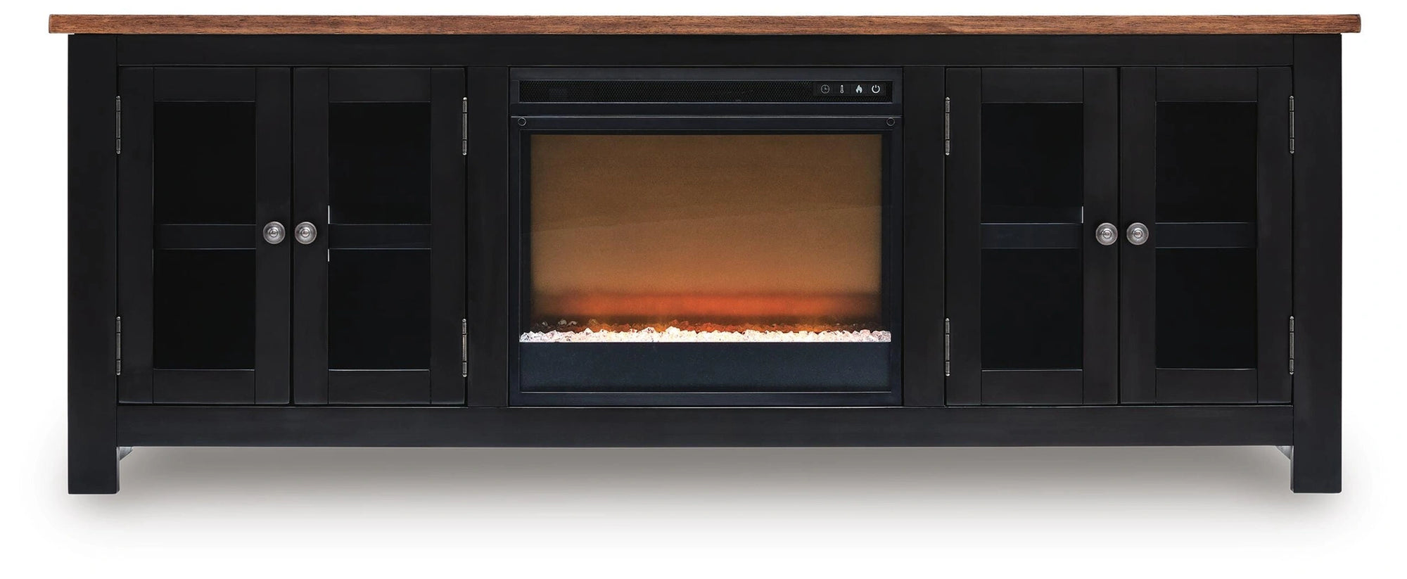 Wildenauer 76" TV Stand with Electric Fireplace