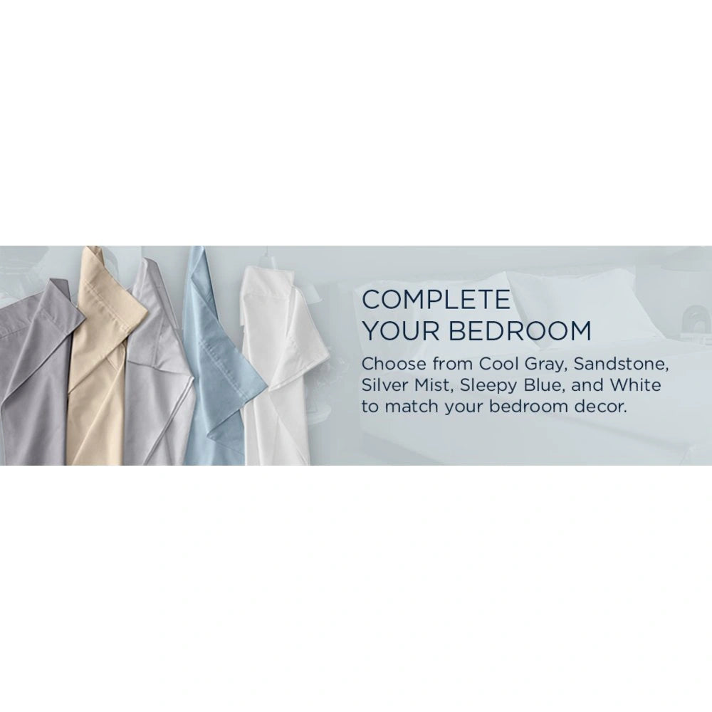 TEMPUR Luxe Egyptian Cotton Sheet Set Sleepy Blue