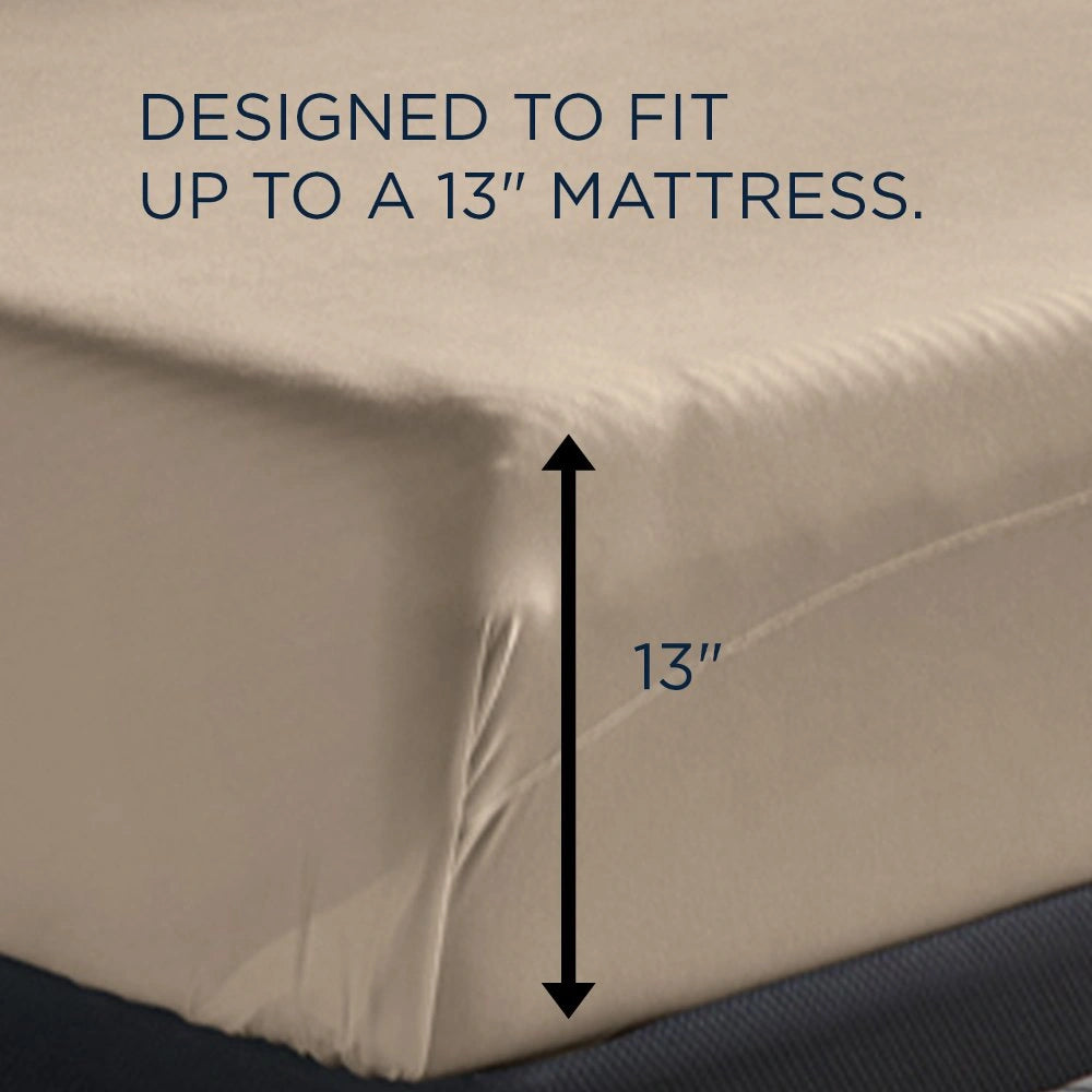 TEMPUR breeze cooling Sheet Set Sandstone