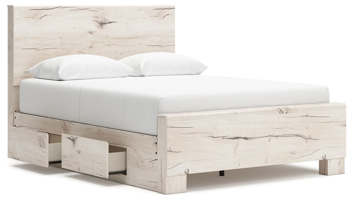 Lawroy - Panel Bed With Storage