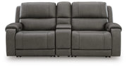 5Z - Pittson Power Reclining Sectional Loveseat with Console