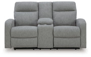 Gauntlet Reclining Loveseat with Console