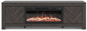 Cayboni 71" TV Stand with Electric Fireplace