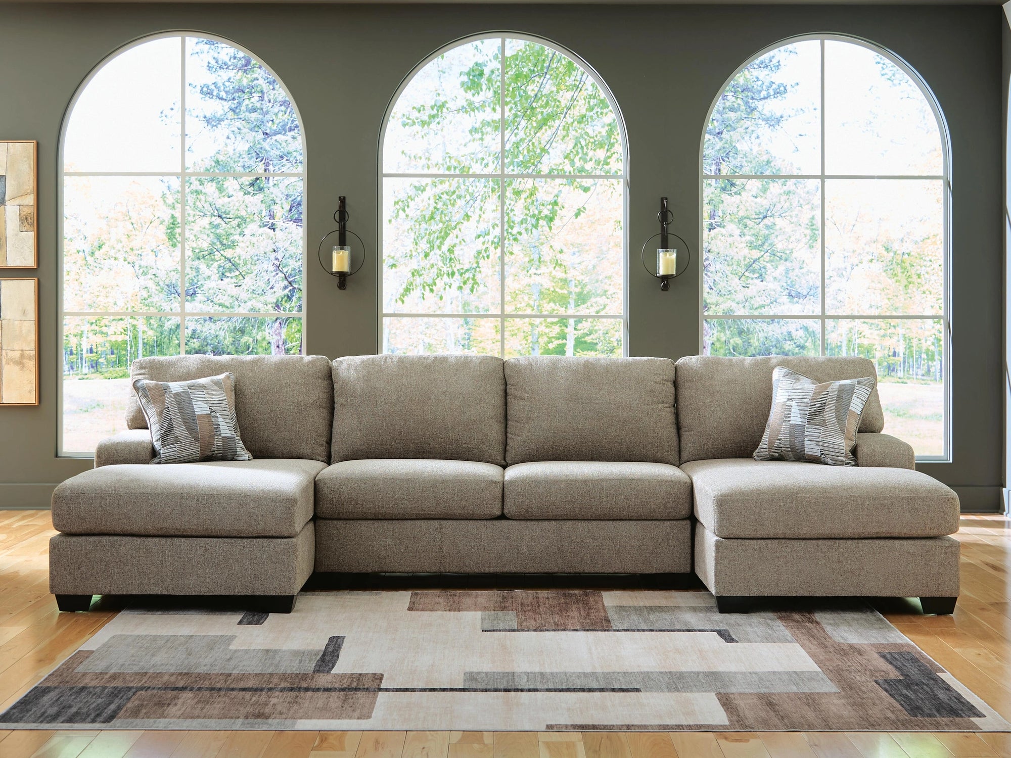 Newellen Sleeper Sectional with Double Chaise