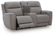 5Z-Comfort Power Reclining Loveseat with Console